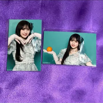 카와사키 사쿠라 네이블 오렌지 미니 브로마이드 2장