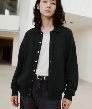 WYM LIDNM T/C BASIC KNIT SHIRT CARDIGAN