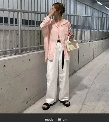 ISOOK 아이스 후드 부착 시어 셔츠 핑크 F