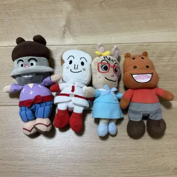 호빵맨 프리치이 콩 봉제 인형 4체 세트