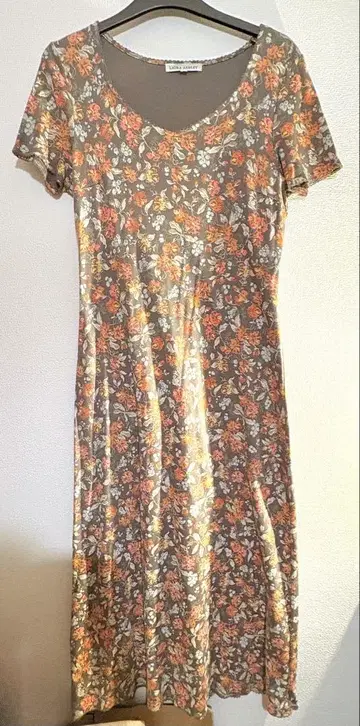 LAURA ASHLEY 꽃무늬 반팔 원피스 M