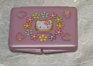 헬로키티 프리 팔레트 미러 케이스 핑크 카오하나 헤이세이 레트로