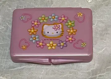 헬로키티 프리 팔레트 미러 케이스 핑크 카오하나 헤이세이 레트로