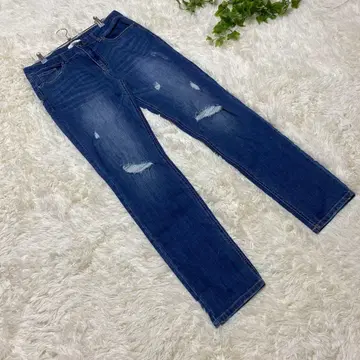 핑앤핏 [ L ] 데님 데미지 진 G빵 스트레이트