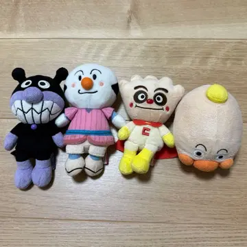 호빵맨 프리치 비즈 봉제 인형 4체 세트