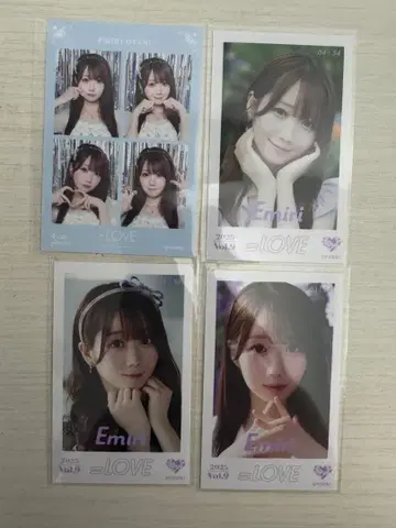 이코러브 오타니 에미리 보석 의상 4컷 미니 사진
