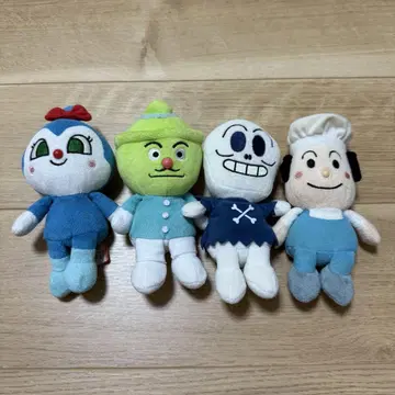 호빵맨 프리치이 비 봉제 인형 4체 세트