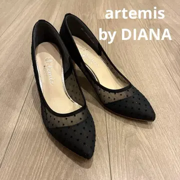 [새상품급] 아르테미스 by 다이애나 라메 도트 튤 펌프스 22.5cm
