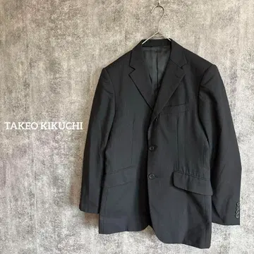 TAKEO KIKUCHI 남성용 자켓 수트 비즈니스 포멀 블랙