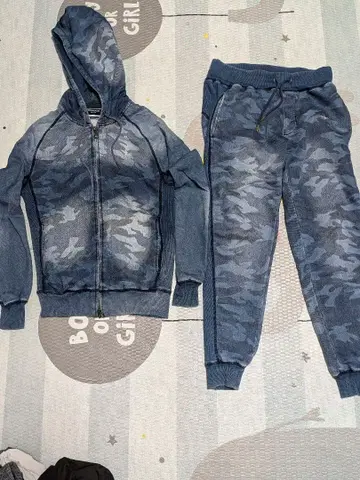 우노피우노우과레토레 릴랙스 카모플라주 패턴 셋업 S