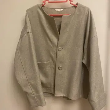 LE GLAZIK 그레이 노카라 자켓