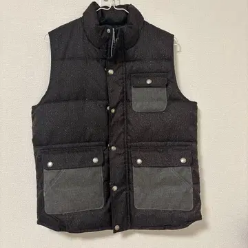 BEAMS HEART 다운 베스트 M 블랙