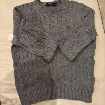 POLO 니트 스웨터 그레이