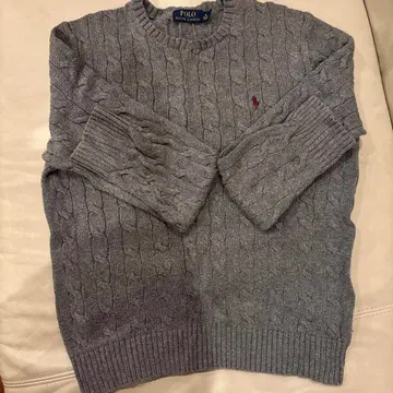 POLO 니트 스웨터 그레이