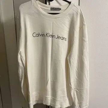 캘빈 클라인 진스 XL 아이보리 트레이닝복