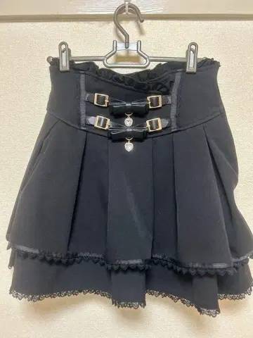 LIZLISA 리즈리사 2단 리본 벨트 치마바지