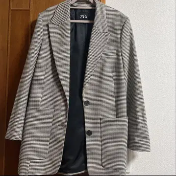 체크 자켓 ZARA 새상품급