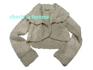 새상품급 cherir la femme 셰리라팜 가디건 알파카 혼방