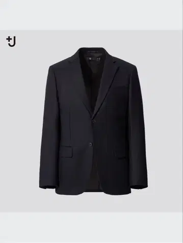 +J 울 테일러드 자켓 블랙 M