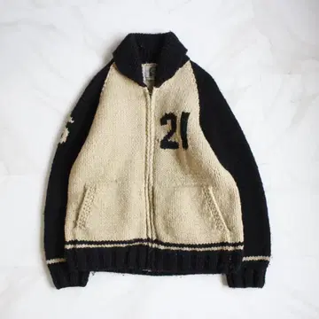 CANADIAN SWEATER 니트 점퍼 울 코위찬 니트