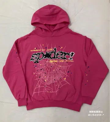 Sp5der 핑크 후드티 s 사이즈 .