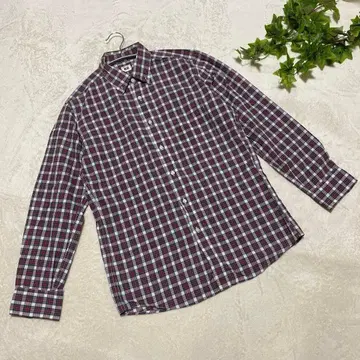 524 유니클로 [ M ] 셔츠 긴팔 체크 무늬