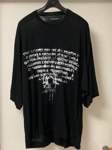 JULIUS 25aw 오버 사이즈 티셔츠 BLACK