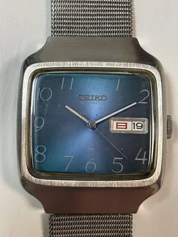 SEIKO 자동 와인딩 시계 블루 다이얼