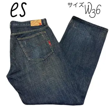 es 와이드 배기진 사이즈 W36 데님