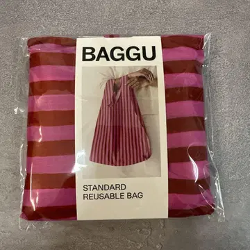 구하기 어려움 새상품 BAGGU STANDARD 핑크 x 레드