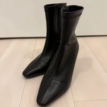 SAPPUN 삭스 앵클부츠 7cm 블랙 23.5cm