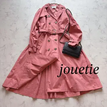 [새상품급] jouetie 트렌치코트 백 플리츠 원피스 핑크 M