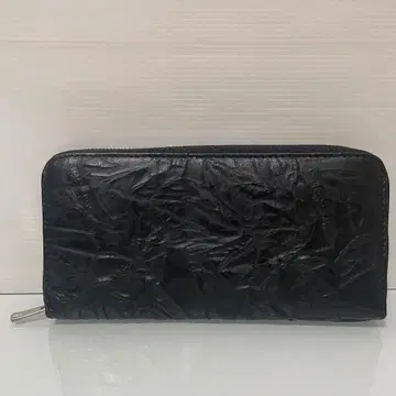 mamakin 마마킨 주름 가공 라운드 지퍼 지갑 장지갑