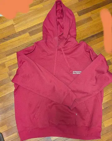 H&M 릴랙스핏 빨간색 후드티 XL
