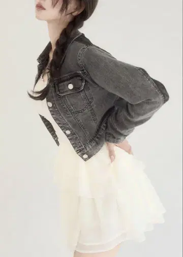 YILON BLOSSOM LACE DENIM JACKET