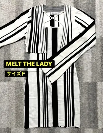 MELT THE LADY 원피스 스트라이프 가디건 포함