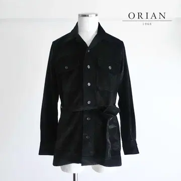 [ 컨디션 최상 ] ORIAN 블랙 코듀로이 사파리 자켓 이탈리아제