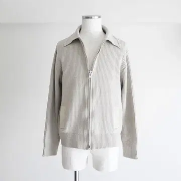 1980s Euro Vintage Rib Knit Zip Jacket