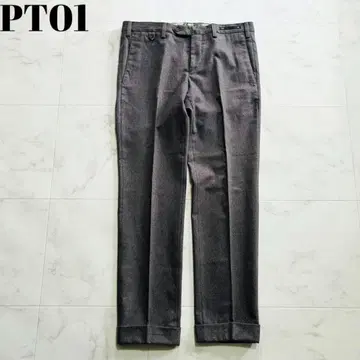 새상품급 PT01 피티세라우노 허리 포인트 울 슬랙스 팬츠