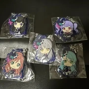 Roselia 러버 스트랩 5종 세트