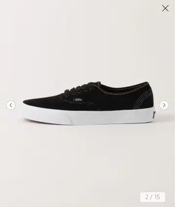 VANS 오센틱 스웨이드 스니커즈 블랙 28cm