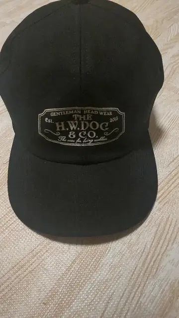 THE H.W.DOG & CO. 트래커 캡 블랙 38