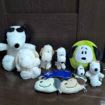 스누피 뮤지엄 봉제 인형 세트 & 키링