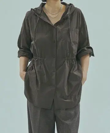 로즈버드 LIGHT HOODED SHIRT