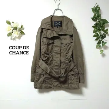 쿠 드 샹스 자켓 밀리터리 S 카키