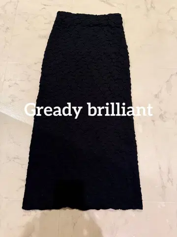 gready brilliant 블랙 타이트 스커트