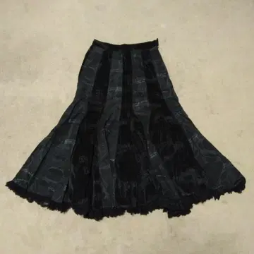 h.NAOTO Blood 롱 스커트
