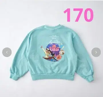 170 사이즈 알라딘 속기모 트레이닝복 민트 그린 디즈니 재스민