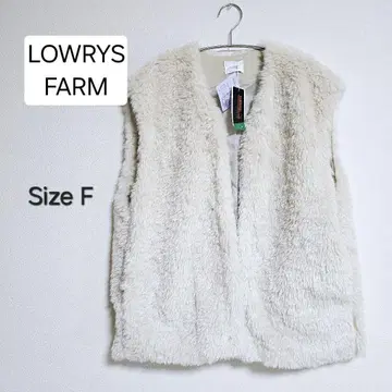 미사용 새상품 LOWRYS FARM 퍼 베스트 Size F