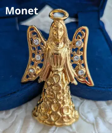 모네 엔젤 천사 큐빅 브로치 겸 펜던트 탑